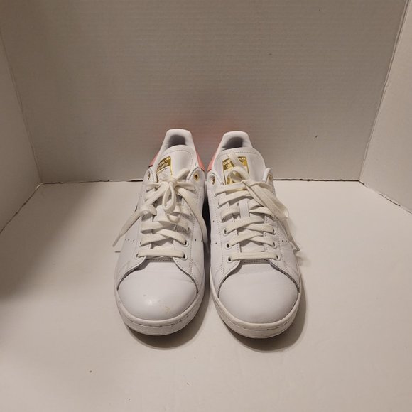 Adidas Stan Smith Sneaker White/Pink/Green/Blue/Yellow Lace up Closure Size 10 - Picture 5 of 13